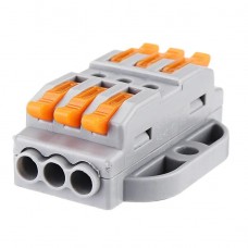 Κλέμμα ταχείας αυτόματης σύνδεσης καλωδίων 3 Εισόδων-3 Εξόδων 0,08-4mm² 32A 8-4863